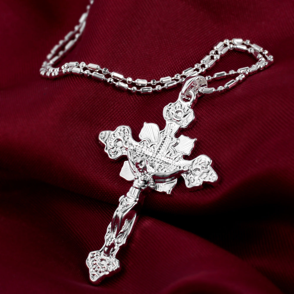 Crucifix pendant necklace