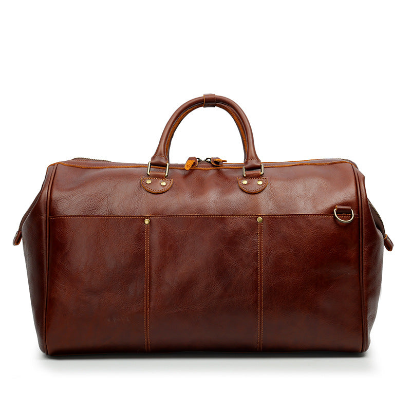 leather travel bag