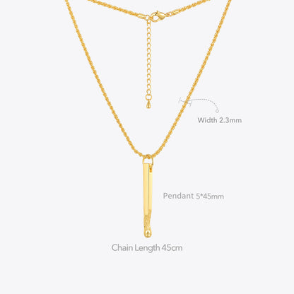 Match Personality Pendant Minimalist Ins Twist Necklace
