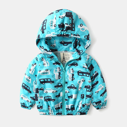 Children's Jackets New Boys' Hooded Jackets, Baby Lightweight