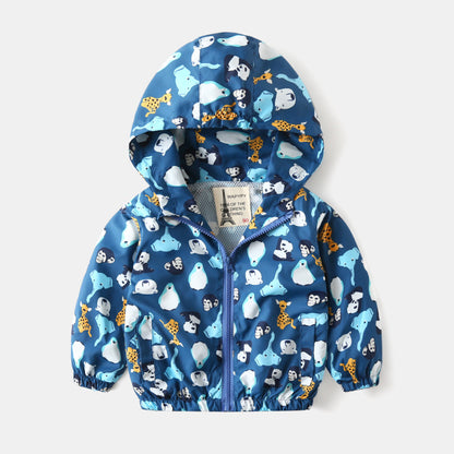 Children's Jackets New Boys' Hooded Jackets, Baby Lightweight