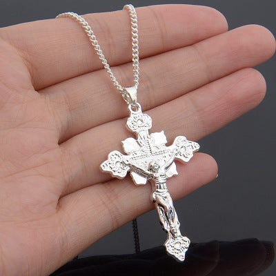 Crucifix pendant necklace