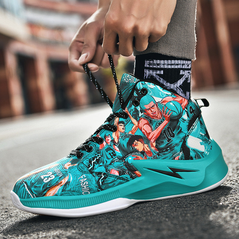 Shock-absorbing running sneakers