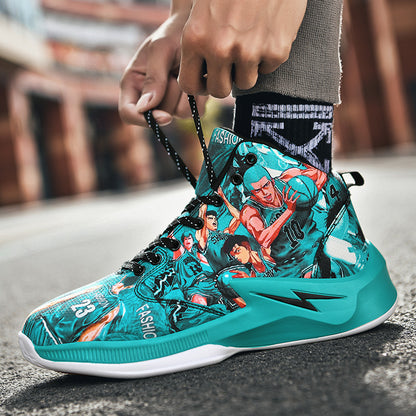 Shock-absorbing running sneakers