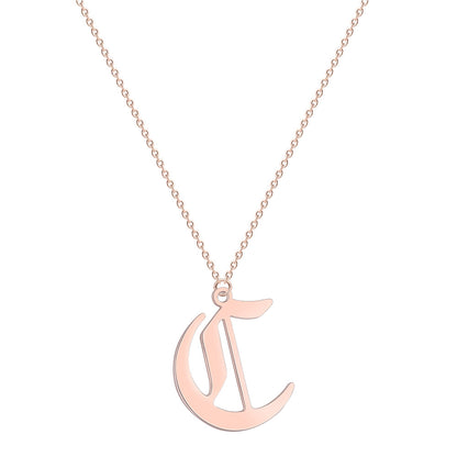 English pendant necklace