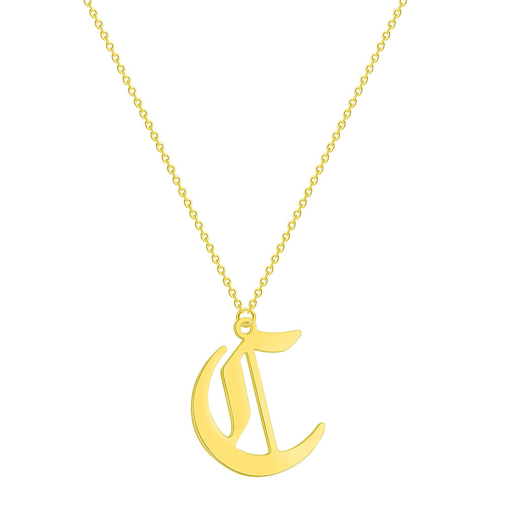 English pendant necklace
