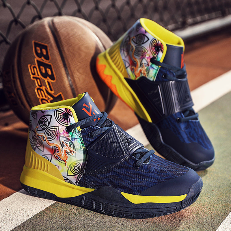 Shock-absorbing running sneakers