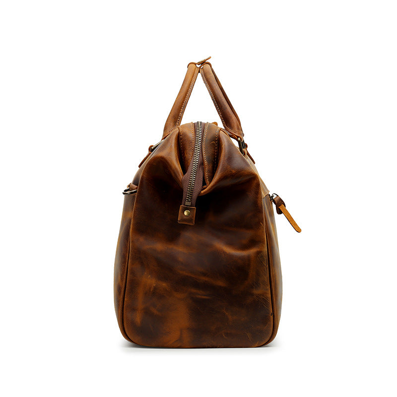 leather travel bag