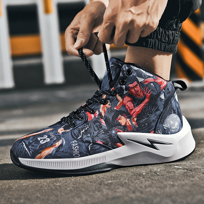 Shock-absorbing running sneakers