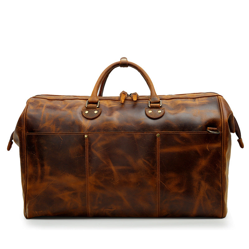 leather travel bag
